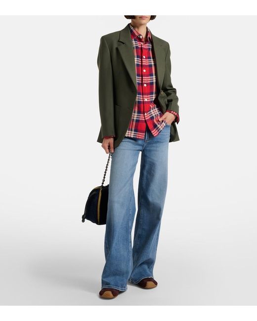 Citizens of Humanity Blue Lyra High-Rise Wide-Leg Jeans
