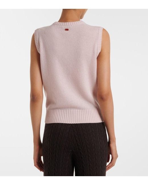 Agnona Pink Cashmere Vest