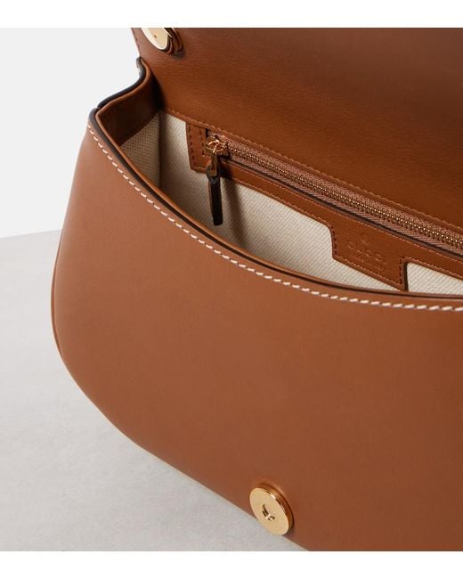 Gucci Brown Blondie Small Leather Tote Bag