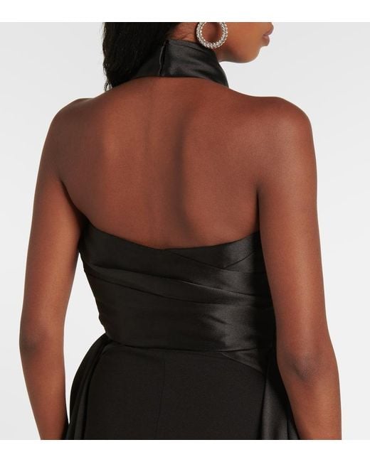 Solace London Black Trost London Long Rumi Kleid