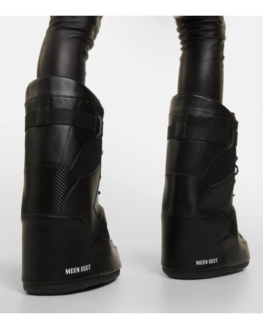 Bottines apres-ski Sneaker High Moon Boot en coloris Black