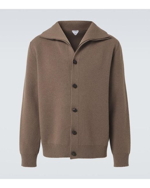 Bottega Veneta Brown Wool Cardigan for men