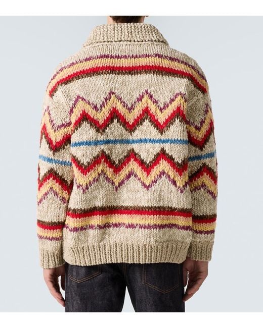 Cardigan di Visvim in Red da Uomo