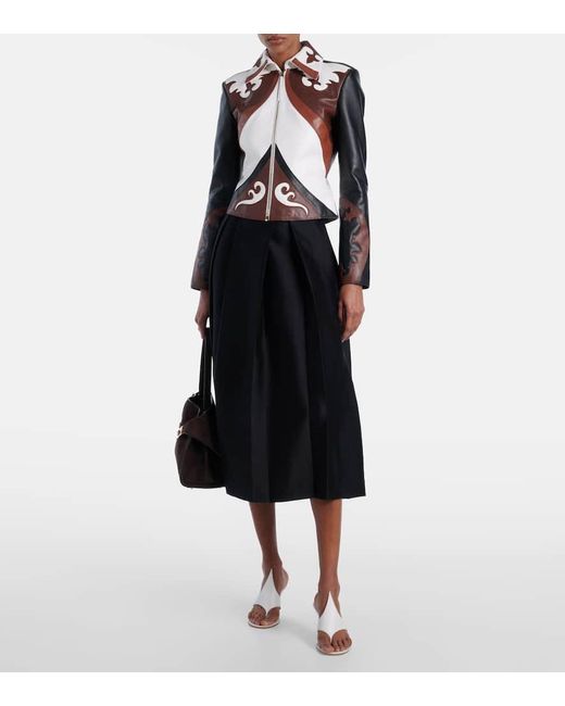 Ferragamo White Sandalen Lyrai Aus Leder