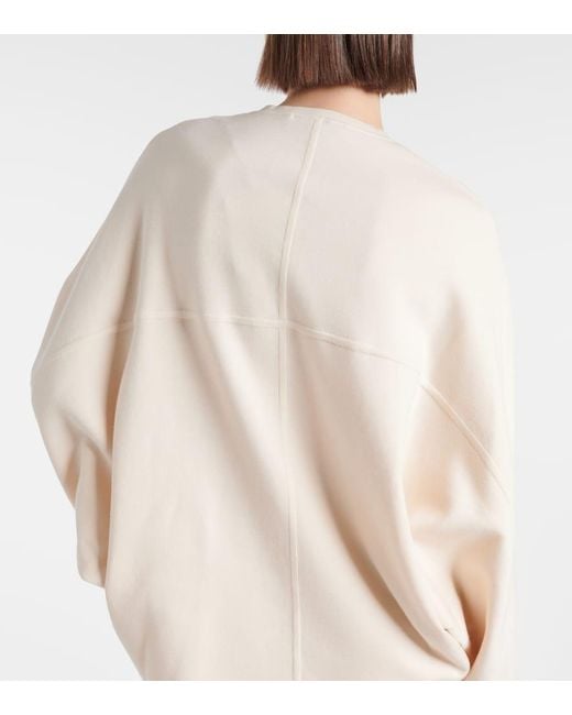 FFORME White Oversized Wool And Cotton Sweater