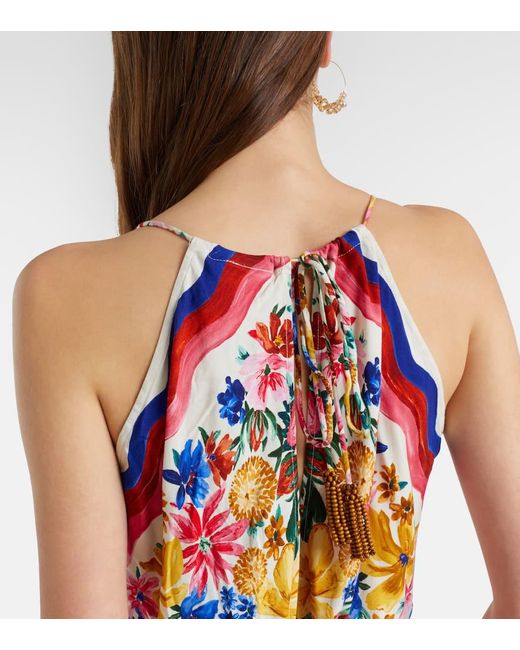 Farm Rio Red Bedrucktes Minikleid Floraline