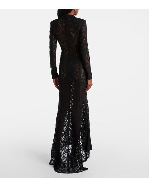 Blumarine Black Maxikleid Aus Spitze