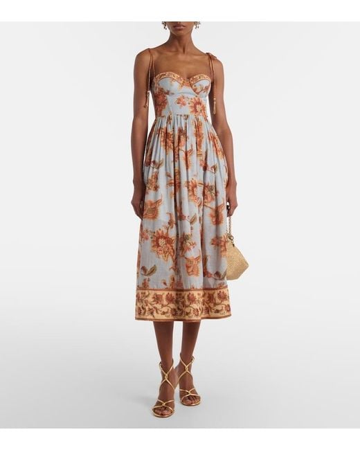 Abito Bustier Aster di Zimmermann in White