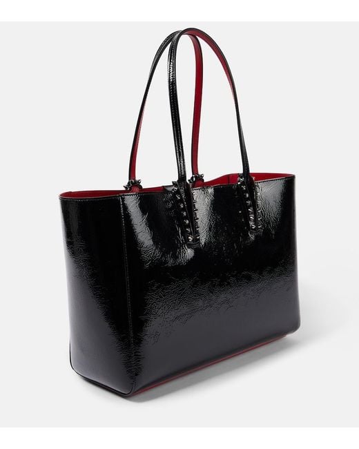 Christian Louboutin Black Cabata Small Leather Tote Bag