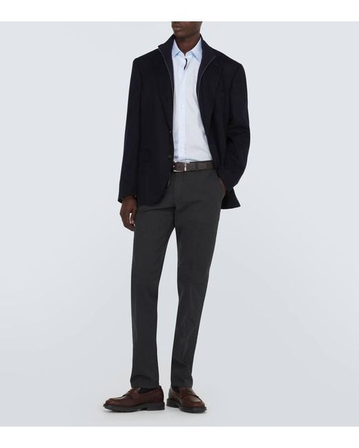 Camicia Oxford di Loro Piana in White da Uomo