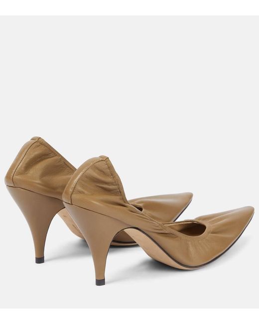The Row Brown Pumps Liisa 80 Aus Leder