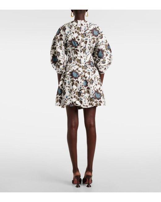Faithfull The Brand Multicolor Lowen Linen Minidress