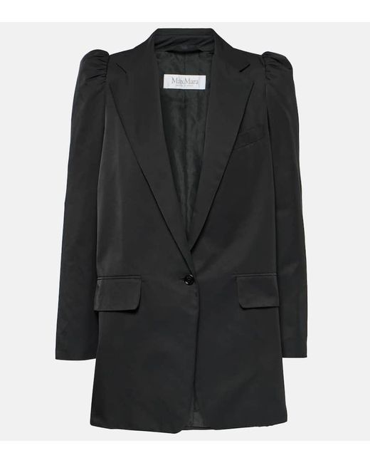 Max Mara Black Willy Cotton-blend Blazer