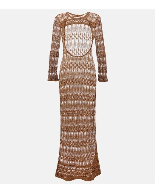 Isabel Marant Natural Paloma Sheer Maxi Dress