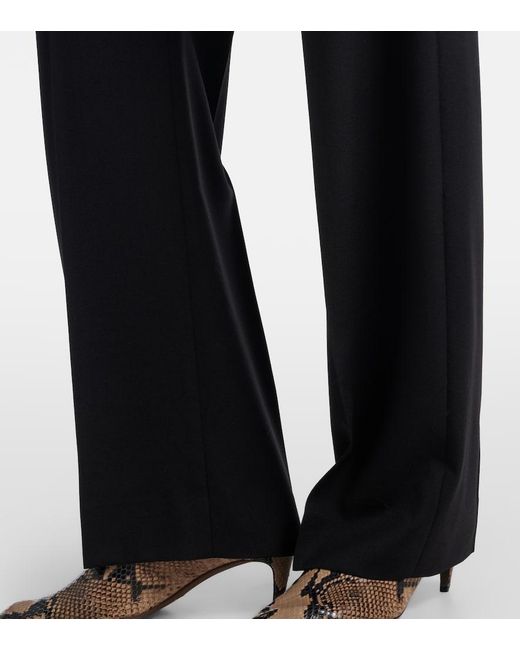 Khaite Blue Mita Virgin Wool Straight Pants