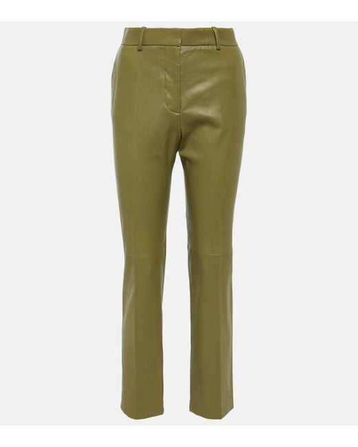Joseph Green Coleman Leather Straight Pants