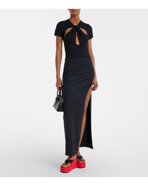 Coperni Red Logo Platform Thong Sandals