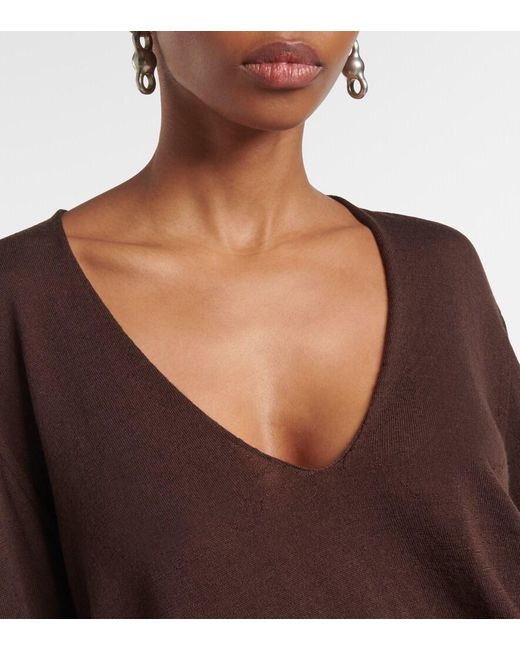 Rick Owens Brown Wool Sweater