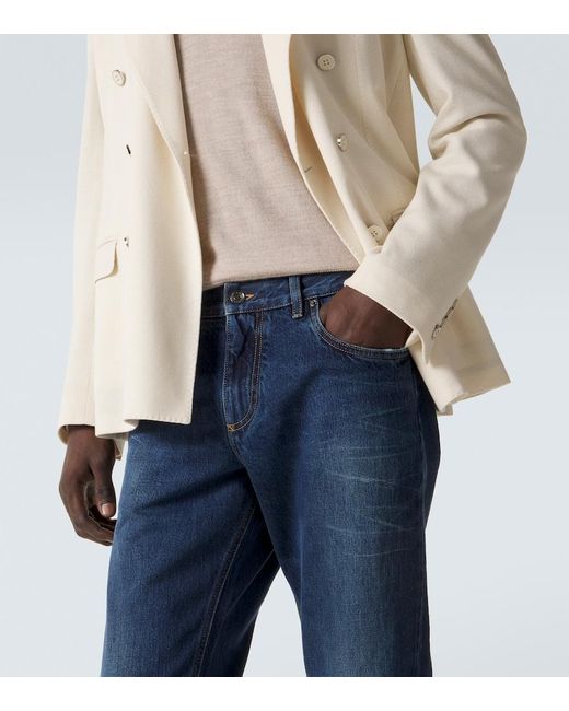 Dolce & Gabbana Blue Straight Jeans for men