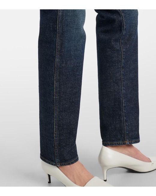 Khaite Blue Viv Straight Jeans