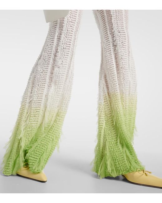 Roberta Einer White Angel Flared Pants
