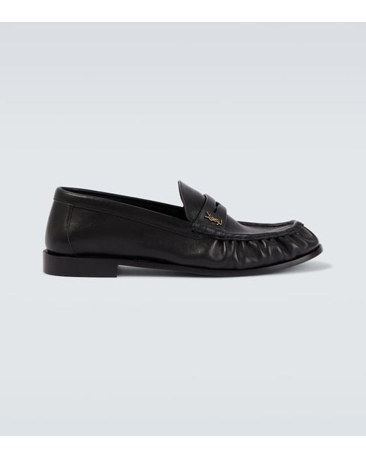 Saint Laurent Loafers Le Loafer Aus Leder in Black für Herren