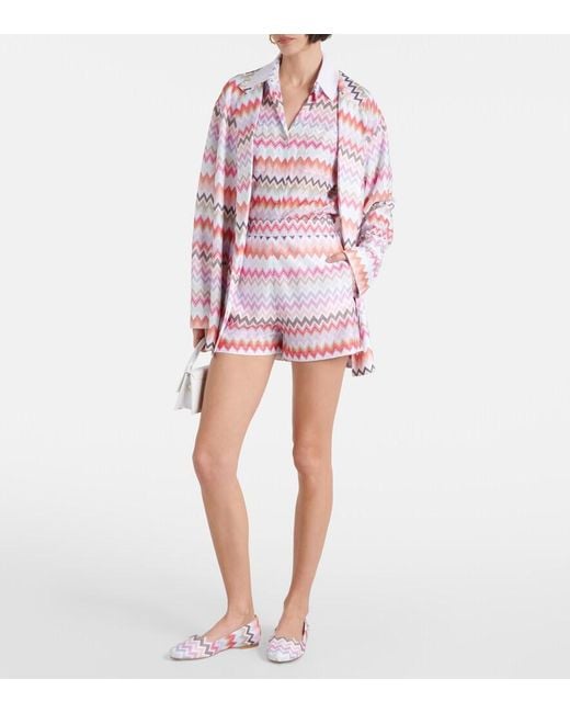 Missoni Pink Zig Zag Ballet Flats
