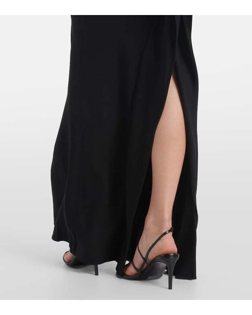 Christopher Esber Black Robe Endrey Disconnect Mit Spitze