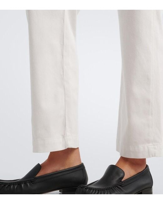 Eleventy White Cropped Slim Jeans