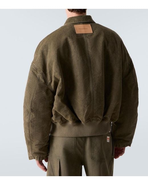 J.W. Anderson Green Cotton Bomber Jacket for men