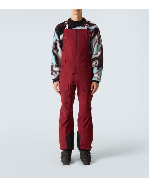 Aztech Mountain Red Hayden Ski Salopettes for men