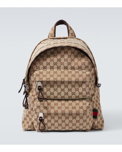 Gucci Rucksack Medium Gg Aus Canvas in Brown für Herren