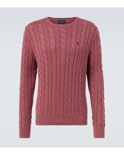Polo Ralph Lauren Pullover Aus Baumwolle in Red für Herren