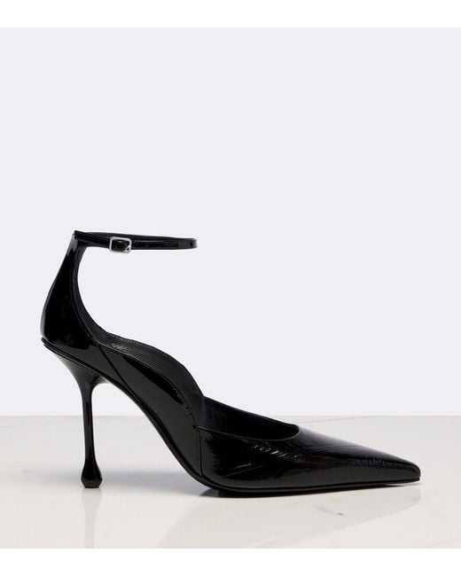 Jimmy Choo Black Quinci Leather Pumps
