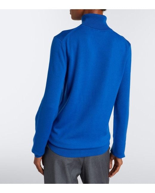 Frankie Shop Blue Eve Wool Turtleneck Sweater