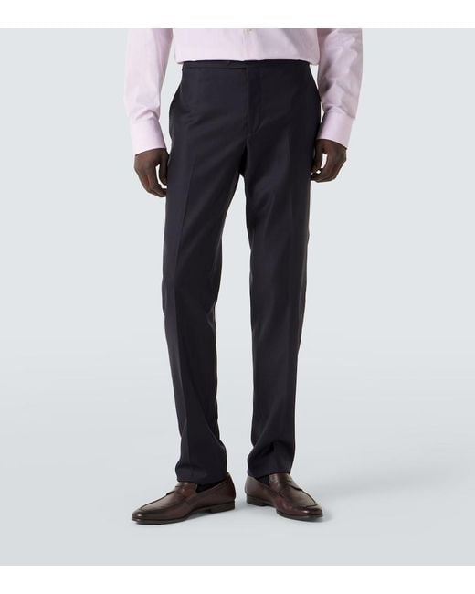 Thom Sweeney Blue Weighhouse Wool Suit for men