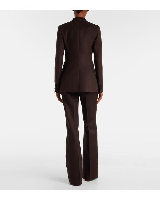 Gabriela Hearst Brown Stephanie Silk Blazer