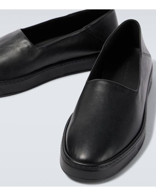 Giorgio Armani Slip-Ons Aus Leder in Black für Herren