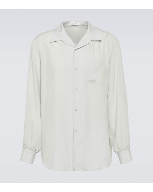 The Row Hemd Kiton aus Seide in White für Herren