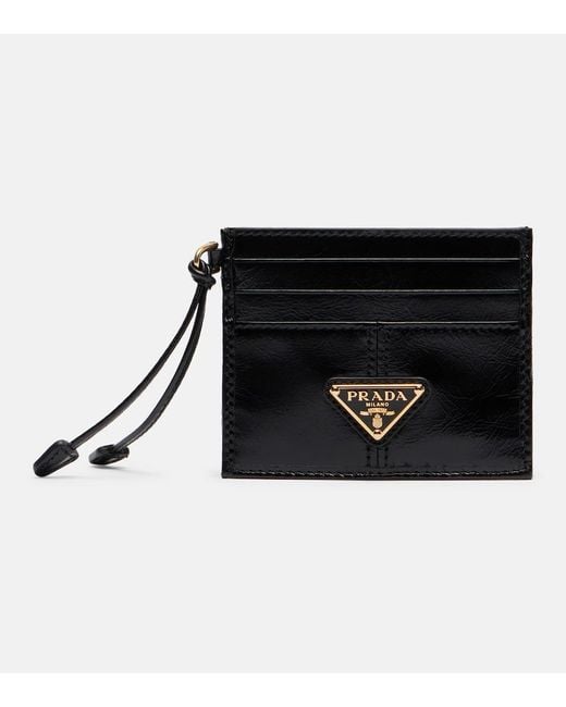 Prada Black Leather Card Holder