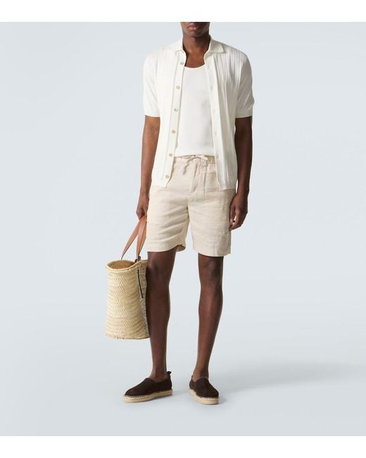 Frescobol Carioca Brown Helio Suede Espadrilles for men