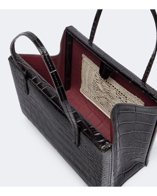 Magda Butrym Black Barbara Medium Leather Top-Handle Bag