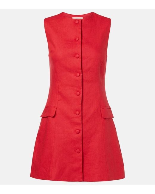 Faithfull The Brand Red Minikleid Jane