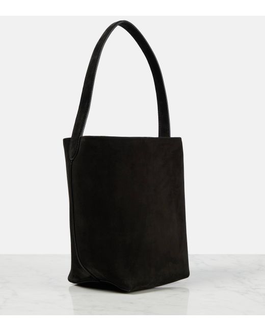 The Row Black N/s Park Small Suede Tote Bag