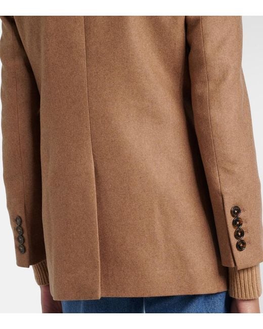 Blazé Milano Brown Cholita Everyday Wool-Blend Blazer