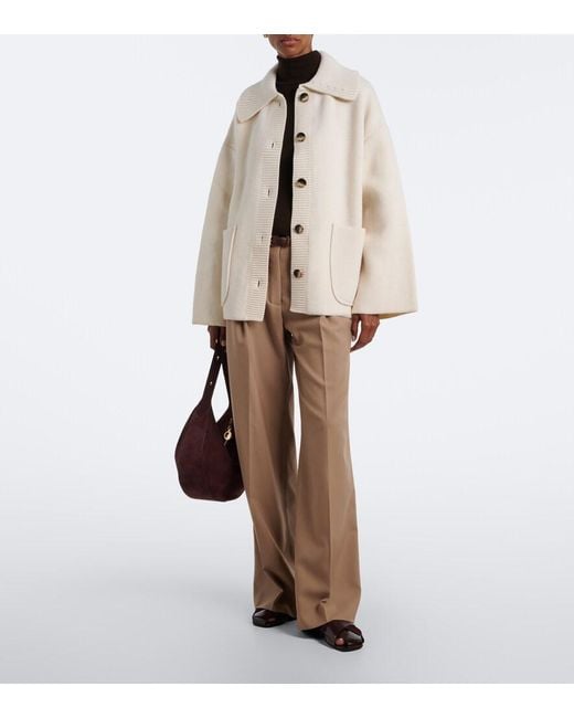 Proenza Schouler Natural Nelly Wool Jacket