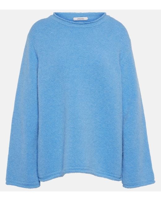 Dorothee Schumacher Blue Cozy Comfort Alpaca-blend Sweater