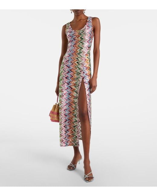 Missoni White Zigzag Beach Cover-Up
