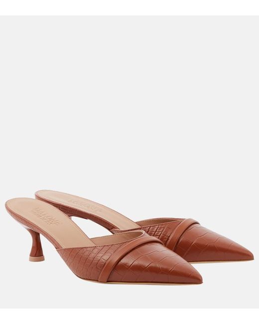 Malone Souliers Brown Joella 45 Leather Mules
