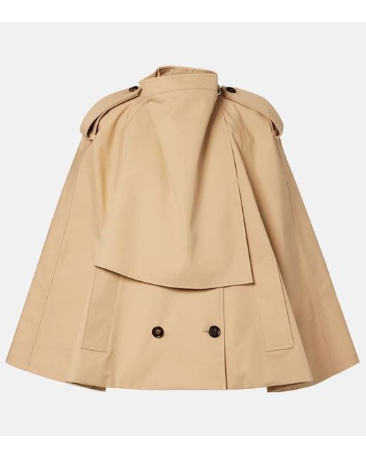 Burberry Natural Cape Aus Baumwolle